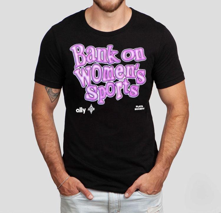 Bank On Women's Sports Wnba Las Vegas Aces Logo Shirt
