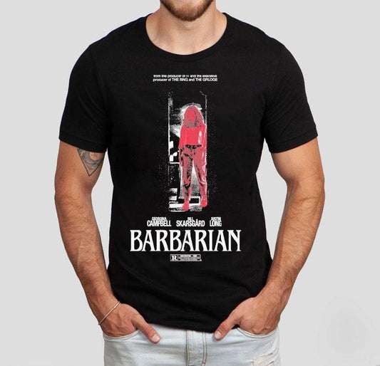 Barbarian Stay Forever Teaser From The Producer Of It And The Executive Producer Of The Ring And The Grudge Georgina Bill Skarsgard Justin Long Shirt