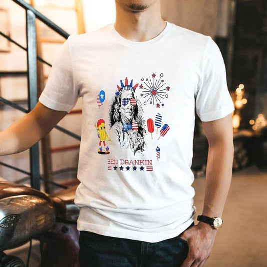 Ben Drankin Firework Usa Shirt