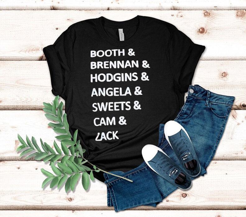 Booth And Brennan And Hodgins And Angela And Sweets And Cam And Zack Shirt