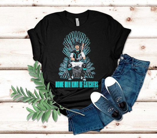 Cal Raleigh Home Run King Of Catchers Shirt
