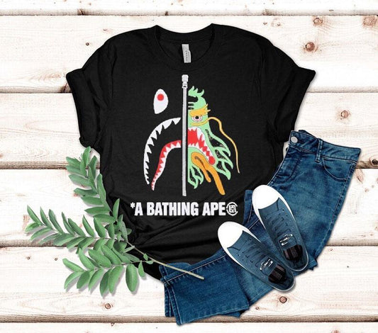 Camo Shark A Bathing Ape Shirt
