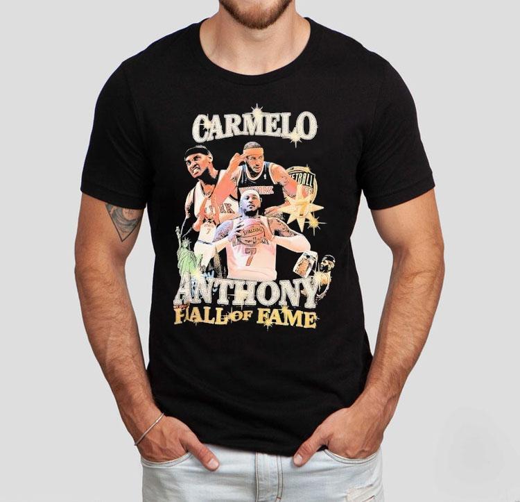 Carmelo Anthony Hall Of Fame New York Knicks Basketball Shirt