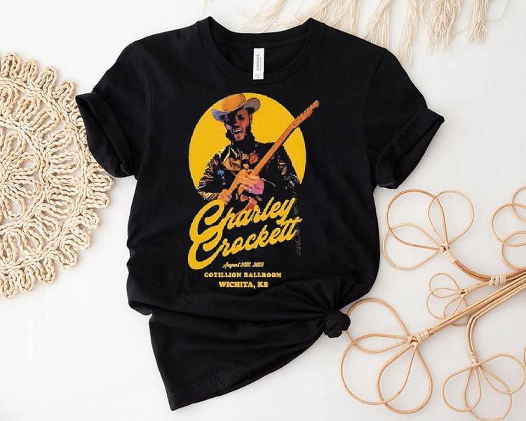 Charley Crockett Tour 2025 At The Cotillion Ballroom In Wichita Ks On August 20 Western Shirt