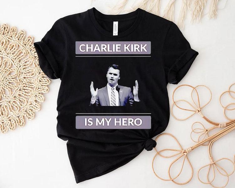 Charlie Kirk Is My Hero Usa Portrait Shirt