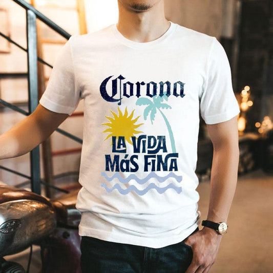 Corona Extra La Vida Mas Fina Beach Shirt