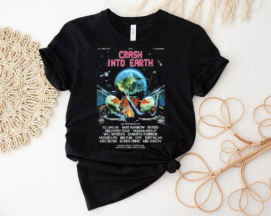Crash Into Earth October 31, 2025 Halloween Shirt