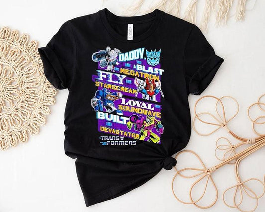 Decepticons Father's Day Transformers Megatron Starscream Soundwave Devastator Shirt