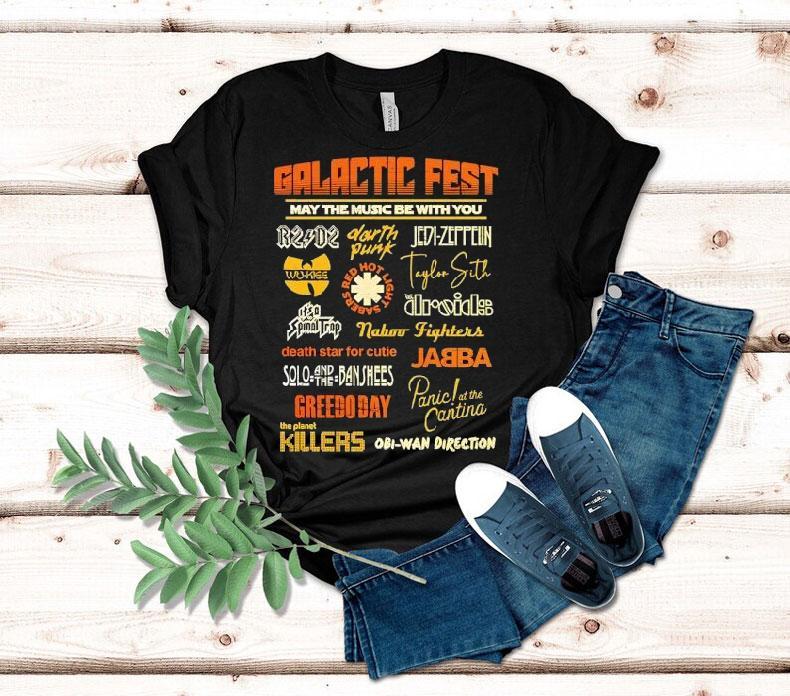 Galactic Fest May The Music Be With You A Music Festival Style Star Wars Shirt