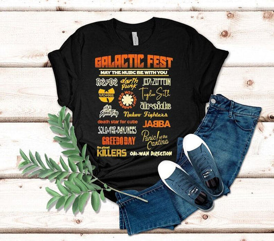 Galactic Fest May The Music Be With You A Music Festival Style Star Wars Shirt