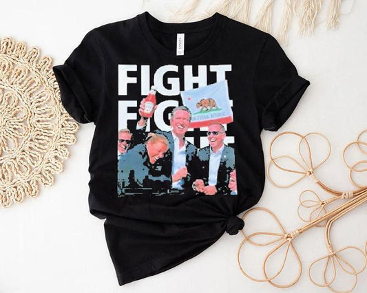 Gavin Newsom Fight Fight Fight California Republic Shirt