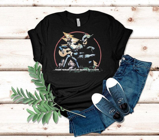 Grateful Dead Pauley Pavilion Ucla Los Angeles Ca Dave’s Picks Vol. 5 Skeleton Guitar Bear Shirt