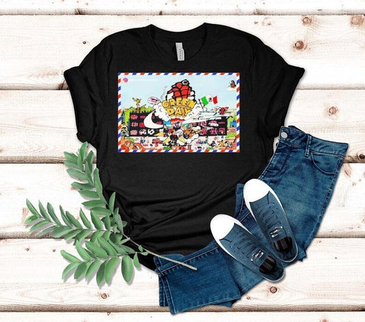 Green Day News Mexico Saviors Tour 2025 Shirt