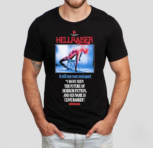 Hellraiser It Will Tear You Apart I Have Seen The Future Of Horror Fiction And His Name Is Clive Barker Stephen King Shirt