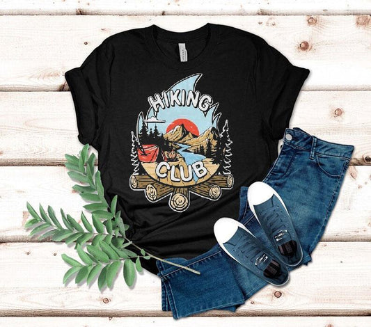 Hike Camp Climb Hiking Club Camping Shirt
