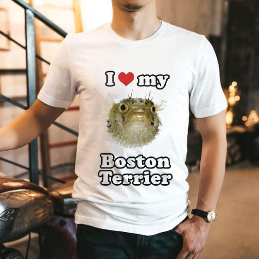 I Love My Boston Terrier Shirt