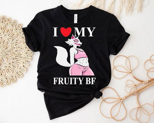 I Love My Fruity Bf Lgbt Fox Shirt