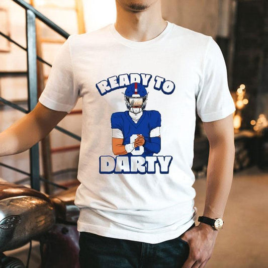 Jaxson Dart Ready To Darty New York Giants Shirt