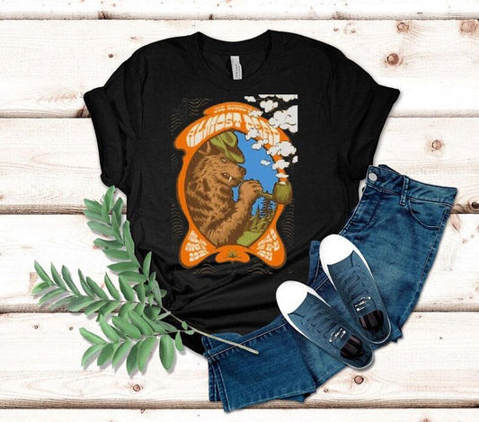 Joe Russo's Almost Dead Aug 21 2025 Gerald R. Ford Amphitheater Vail, Co Tour Bear Shirt