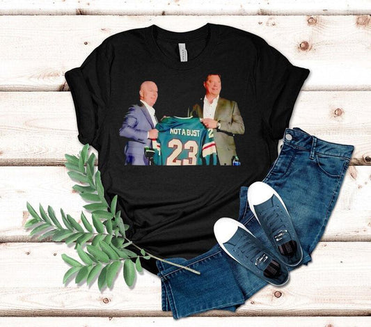 John Hynes Coach Not A Bust Marco Rossi Minnesota Wild Hockey Shirt