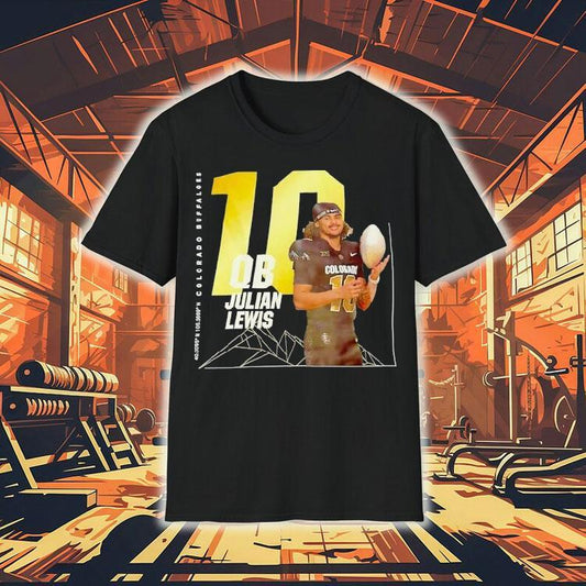 Julian Lewis 10 Qb Colorado Buffaloes Football Shirt