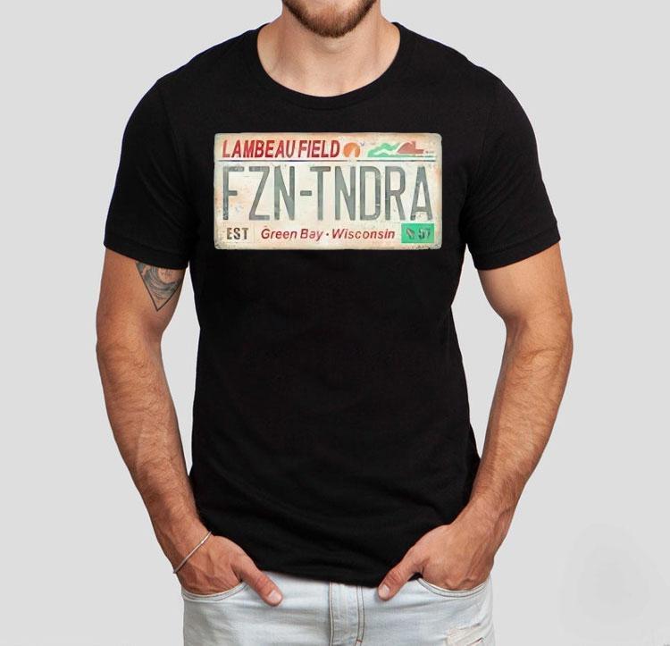 Lambeau Field License Plate Green Bay-wisconsin Vintage Shirt