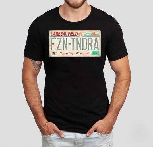 Lambeau Field License Plate Green Bay-wisconsin Vintage Shirt