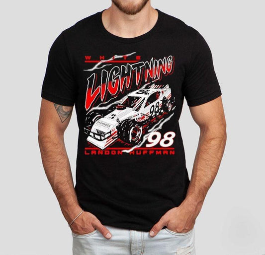 Landon Huffman White Lightning No 98 For Shamrock Motorsports Shirt