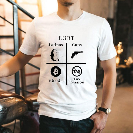 Lgbt Latinas Guns Bitcoins Tax Evasion Shirt