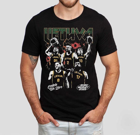 Lithuania Catch Us Live Euro Basket 2025 Shirt
