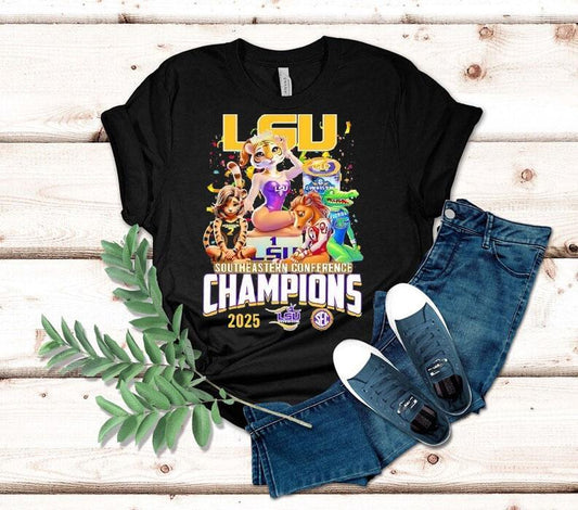 Lsu Tigers Southeastern Conference Champions 2025 Shirt