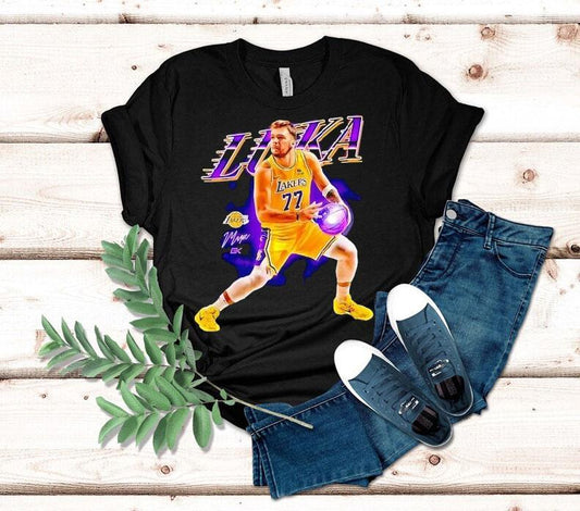 Luka Doncic Los Angeles Lakers Basketball Signature Graphic Shirt
