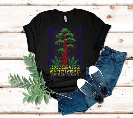 Moonalice At Cannifest On Aug 31 2025 Tree Shirt
