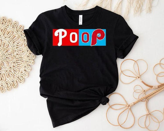 Poop Philadelphia Phillies Logo Shirt