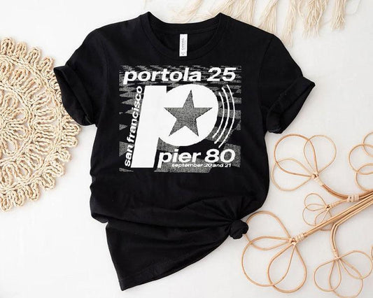 Portola Pier 80 San Francisco Star September 20 And 21 2025 Shirt