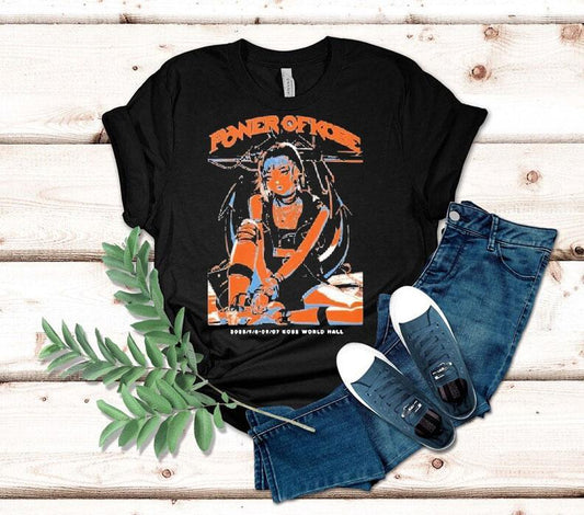 Power Of Kobe 2025 Event Dates With Anime Manga Character Style Punk Rock Shirt