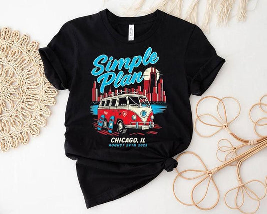 Simple Plan 08.24.2025 Tour Chicago, Il Shirt