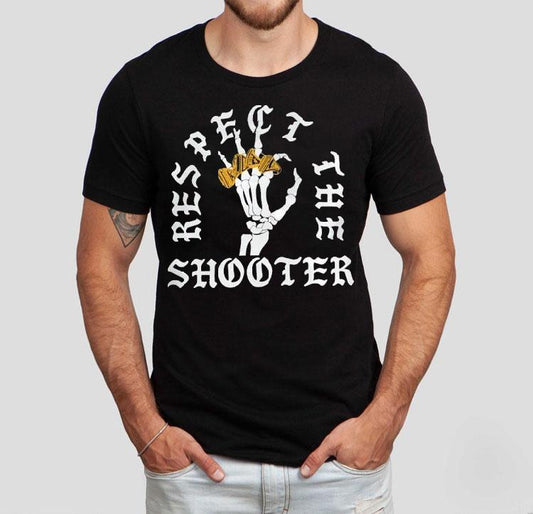 Skeleton Rings Respect The Shooter Shirt