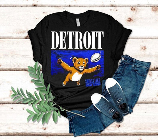 Smells Like Team Spirit Detroit Lions Shirt