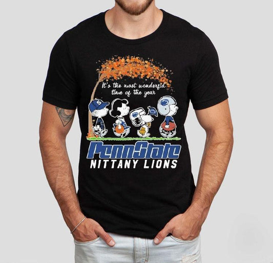 Snoopy The Peanuts Penn State Nittany Lions It's The Most Wonderful Time Of The Year Shirt
