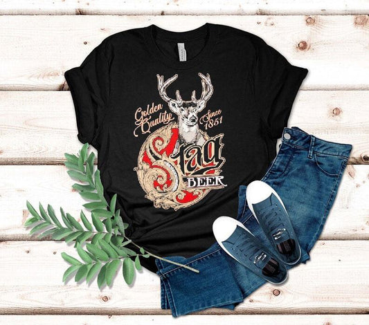 Stag Beer Golden Quality Since 1851 Deer Shirt