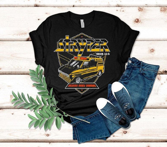 Stryper Soldiers Under Command Battle Van Shirt