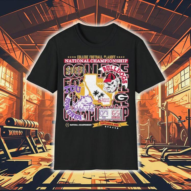 Tcu Horned Frogs Vs Georgia Bulldogs College Football Playoff National Championship Game 2023 Matchup Shirt