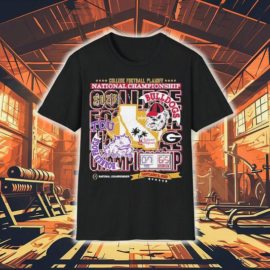 Tcu Horned Frogs Vs Georgia Bulldogs College Football Playoff National Championship Game 2023 Matchup Shirt