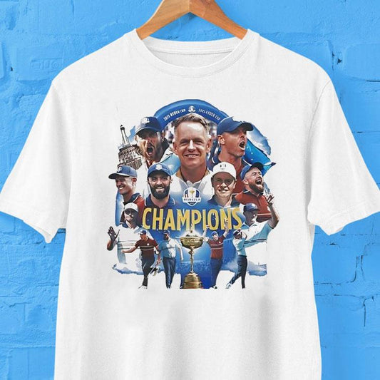 Team Europe's Victory At The 2025 Ryder Cup Celebrates Champions Shirt