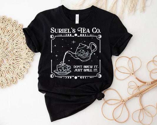 The Roaming Reader Suriel's Tea Co Don't Brew It Just Spill It Shirt
