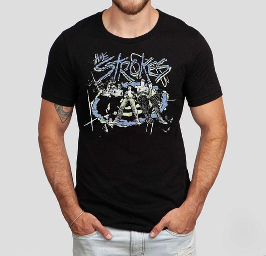 The Strokes Heavy Knit Garment Photo Shirt