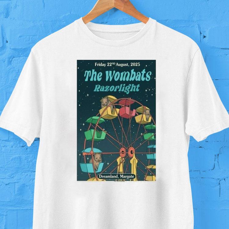 The Wombats August 22, 2025 Dreamland Margate Shirt