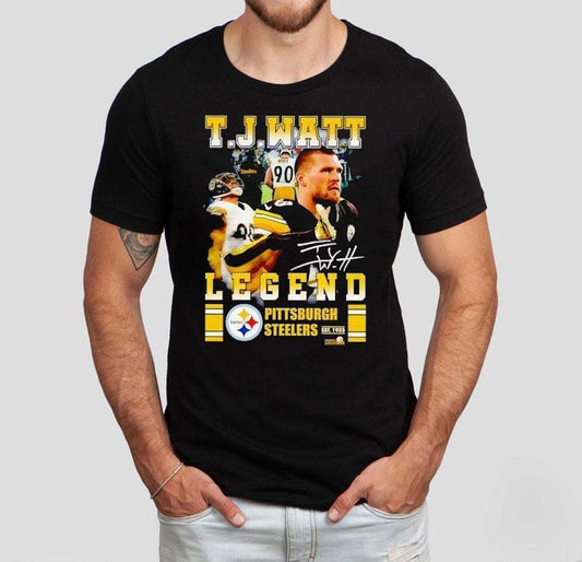 Tj Watt Legend Pittsburgh Slers Football Signature Shirt