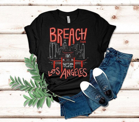 Twenty One Pilots Breach Tour 2025 Los Angeles Shirt